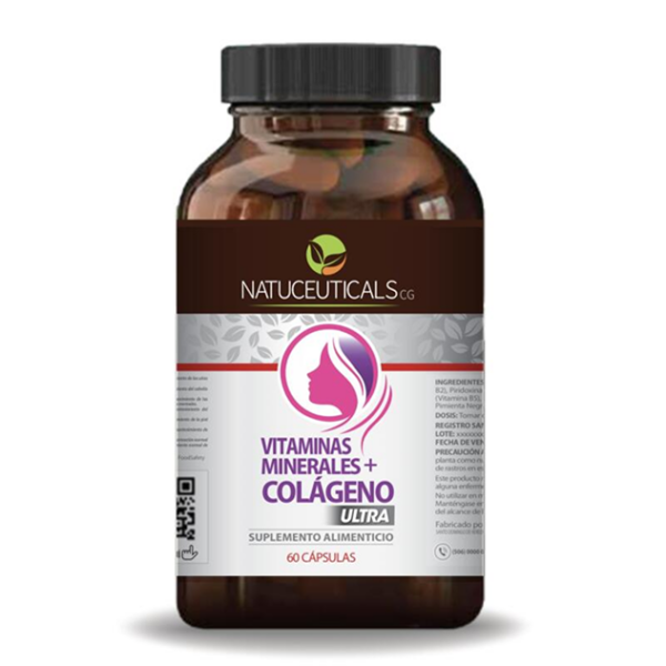 vitaminas minerales + colágeno natuceuticals 60 cápsulas